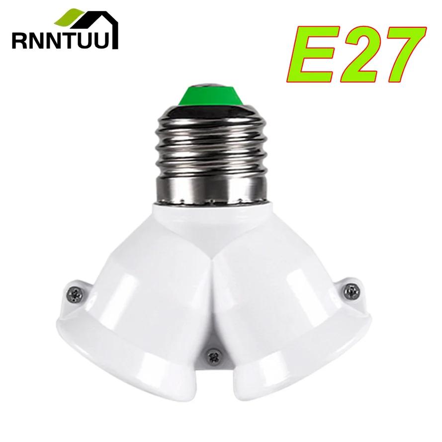 RnnTuu E27 LED ̽ Ʈ    E27  2-E27 й   Ȧ, ǰ E27   Ȧ